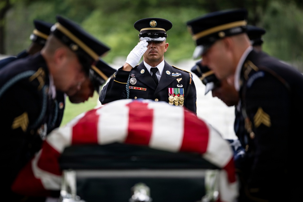 Military Funeral Honors are Conducted for U.S. Army Sgt. Janice Montalto in Section 60