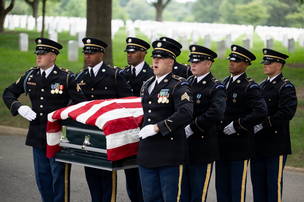 Military Funeral Honors are Conducted for U.S. Army Sgt. Janice Montalto in Section 60