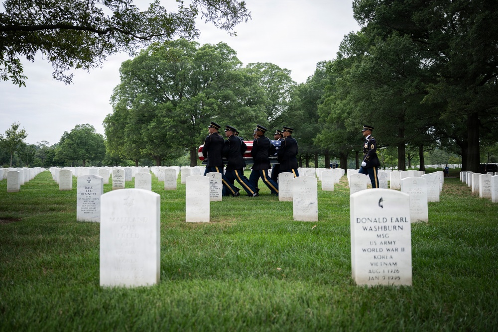 Military Funeral Honors are Conducted for U.S. Army Sgt. Janice Montalto in Section 60
