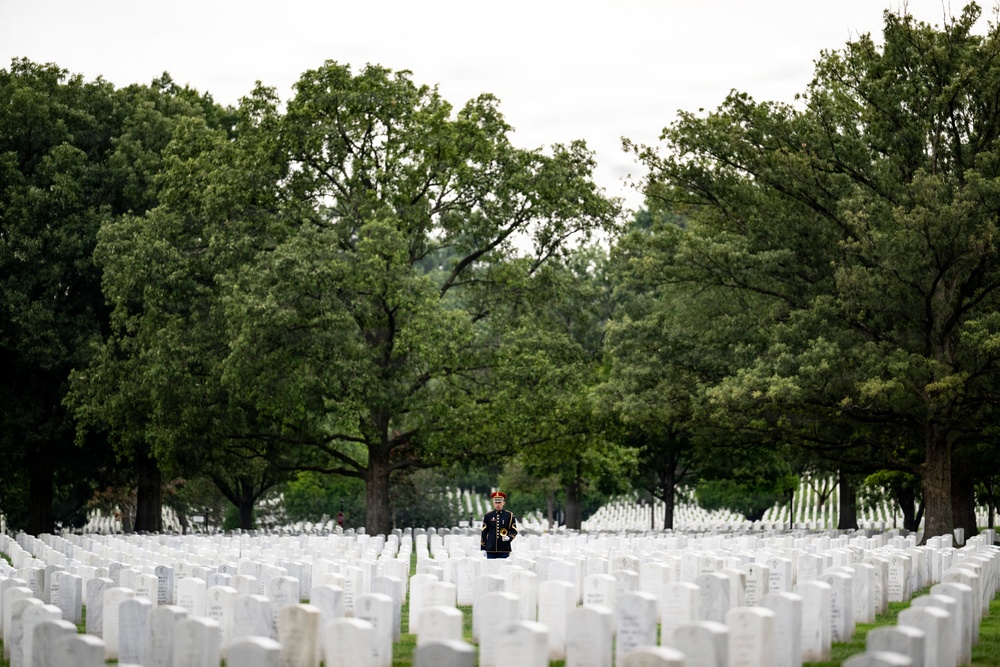 Military Funeral Honors are Conducted for U.S. Army Sgt. Janice Montalto in Section 60