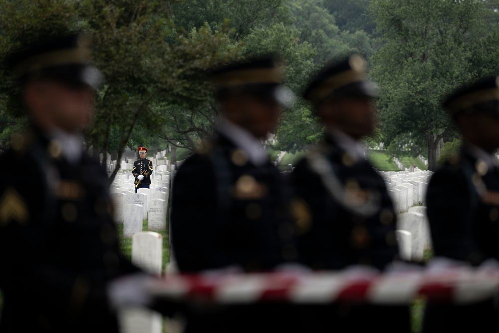 Military Funeral Honors are Conducted for U.S. Army Sgt. Janice Montalto in Section 60