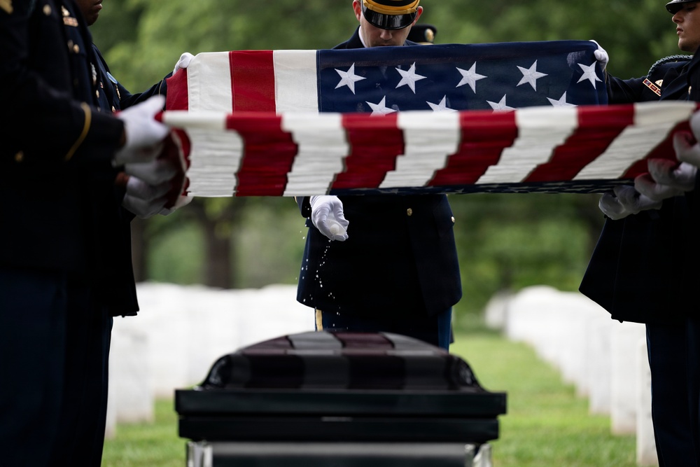 Military Funeral Honors are Conducted for U.S. Army Sgt. Janice Montalto in Section 60