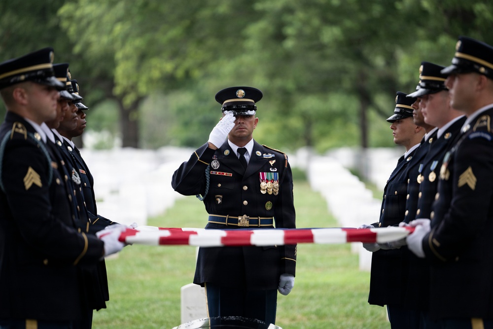 Military Funeral Honors are Conducted for U.S. Army Sgt. Janice Montalto in Section 60