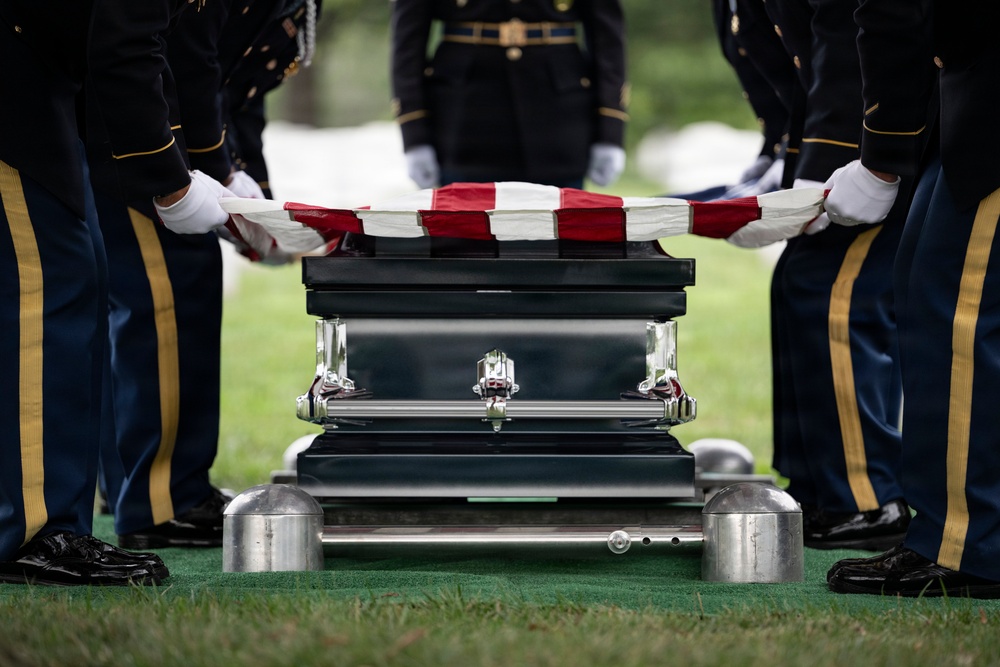 Military Funeral Honors are Conducted for U.S. Army Sgt. Janice Montalto in Section 60