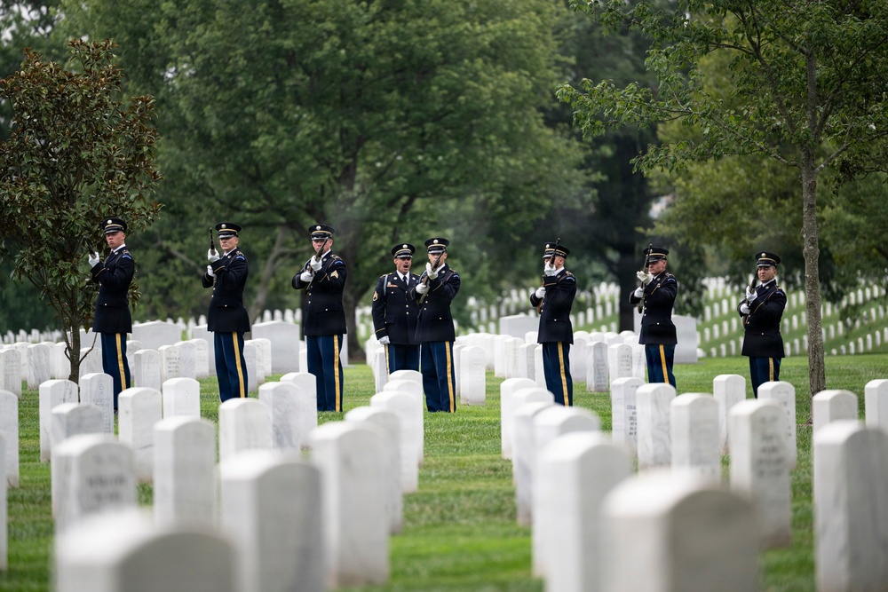 Military Funeral Honors are Conducted for U.S. Army Sgt. Janice Montalto in Section 60