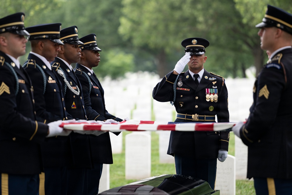 Military Funeral Honors are Conducted for U.S. Army Sgt. Janice Montalto in Section 60