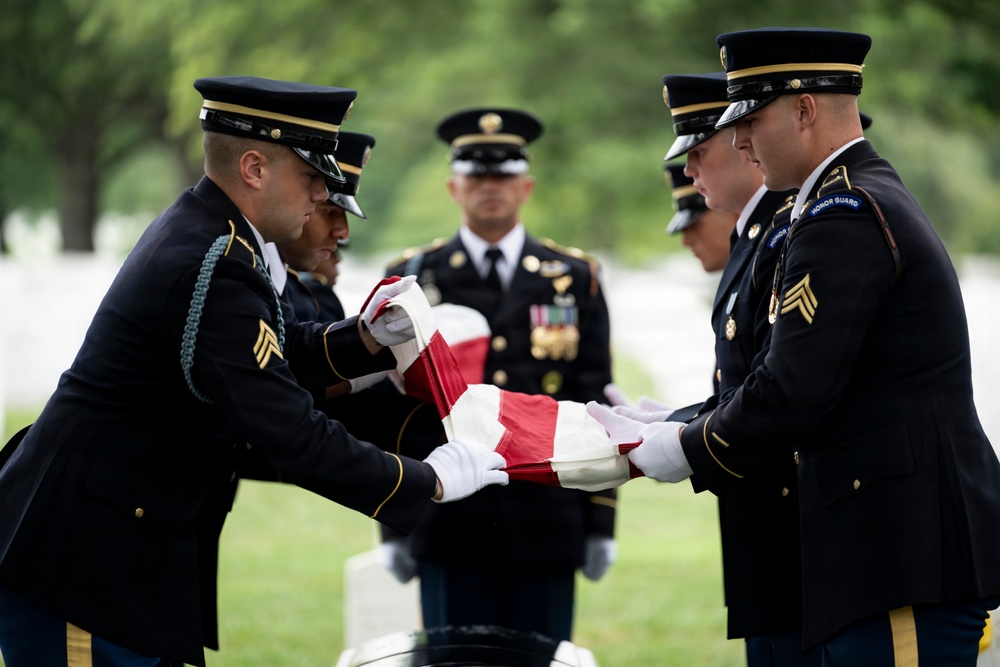 Military Funeral Honors are Conducted for U.S. Army Sgt. Janice Montalto in Section 60