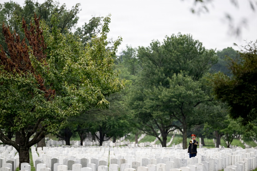 Military Funeral Honors are Conducted for U.S. Army Sgt. Janice Montalto in Section 60