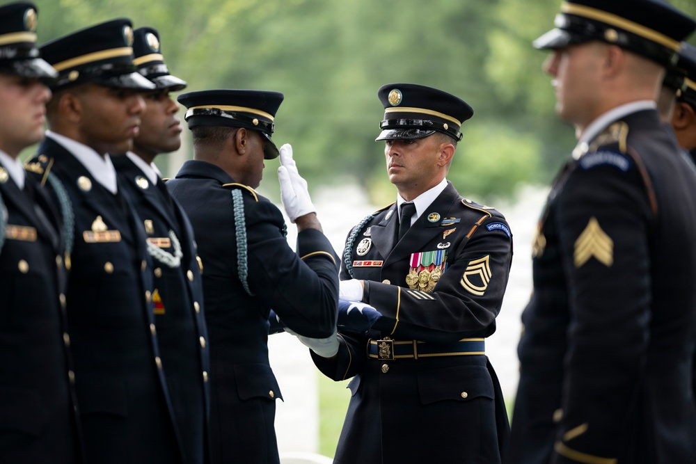 Military Funeral Honors are Conducted for U.S. Army Sgt. Janice Montalto in Section 60