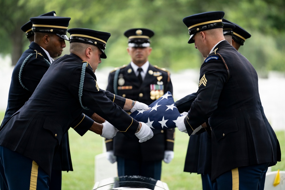 Military Funeral Honors are Conducted for U.S. Army Sgt. Janice Montalto in Section 60