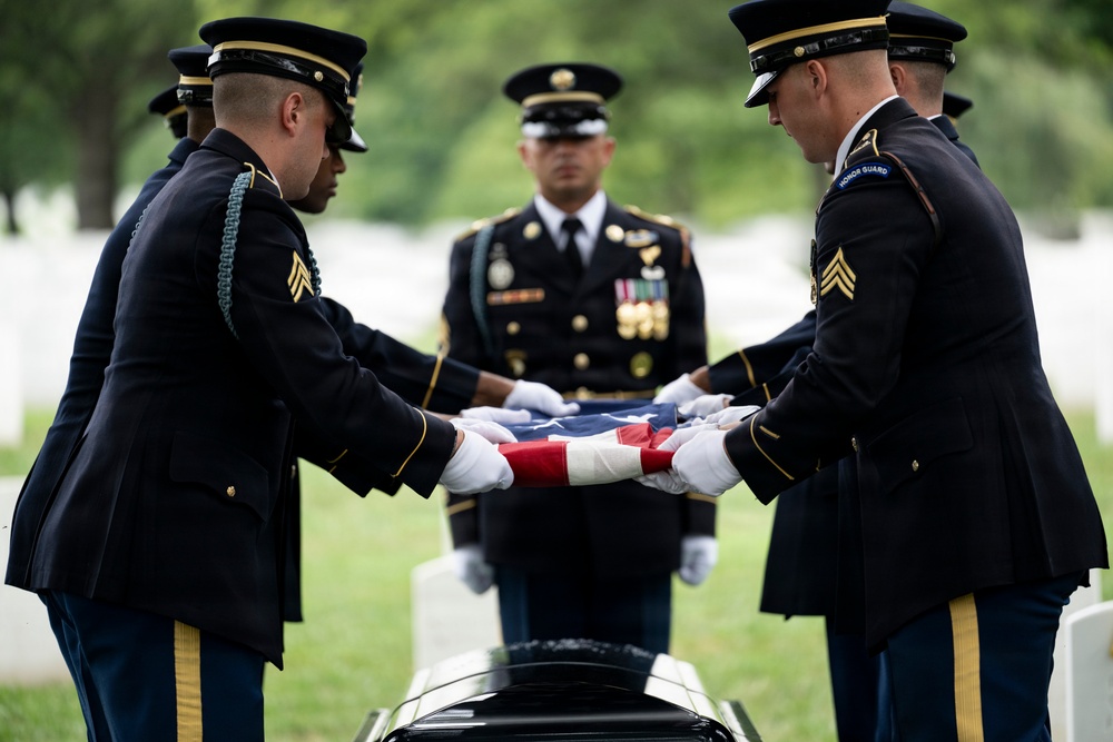 Military Funeral Honors are Conducted for U.S. Army Sgt. Janice Montalto in Section 60