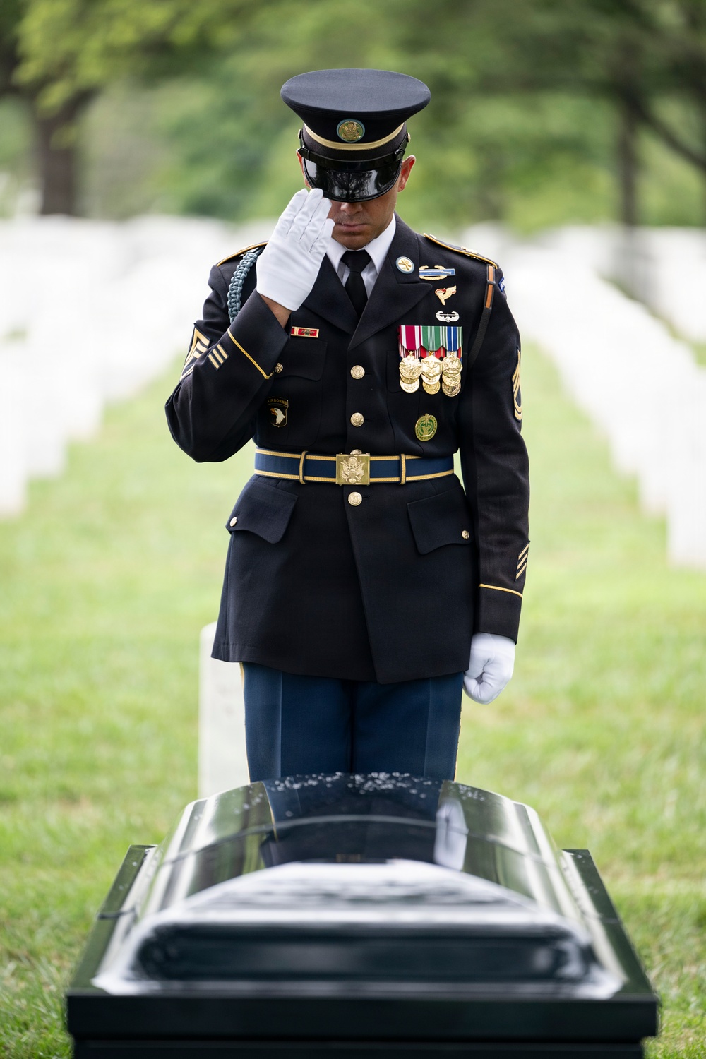 Military Funeral Honors are Conducted for U.S. Army Sgt. Janice Montalto in Section 60