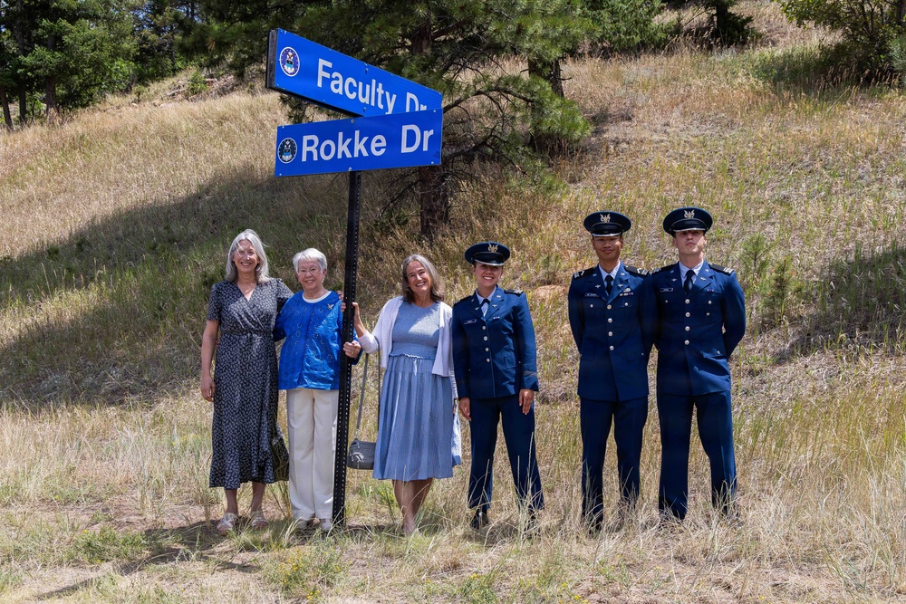Academy dedicates Rokke Drive in honor of former Dean