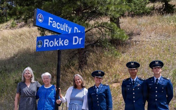 Academy dedicates Rokke Drive in honor of former Dean