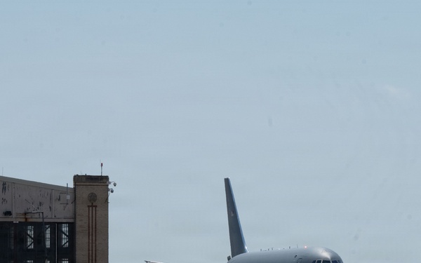 New KC-46 lands at McConnell
