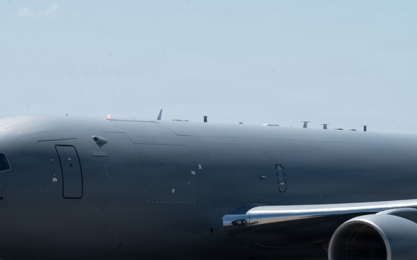 New KC-46 lands at McConnell