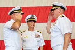 USS San Antonio (LPD 17) Holds Change of Command Ceremony