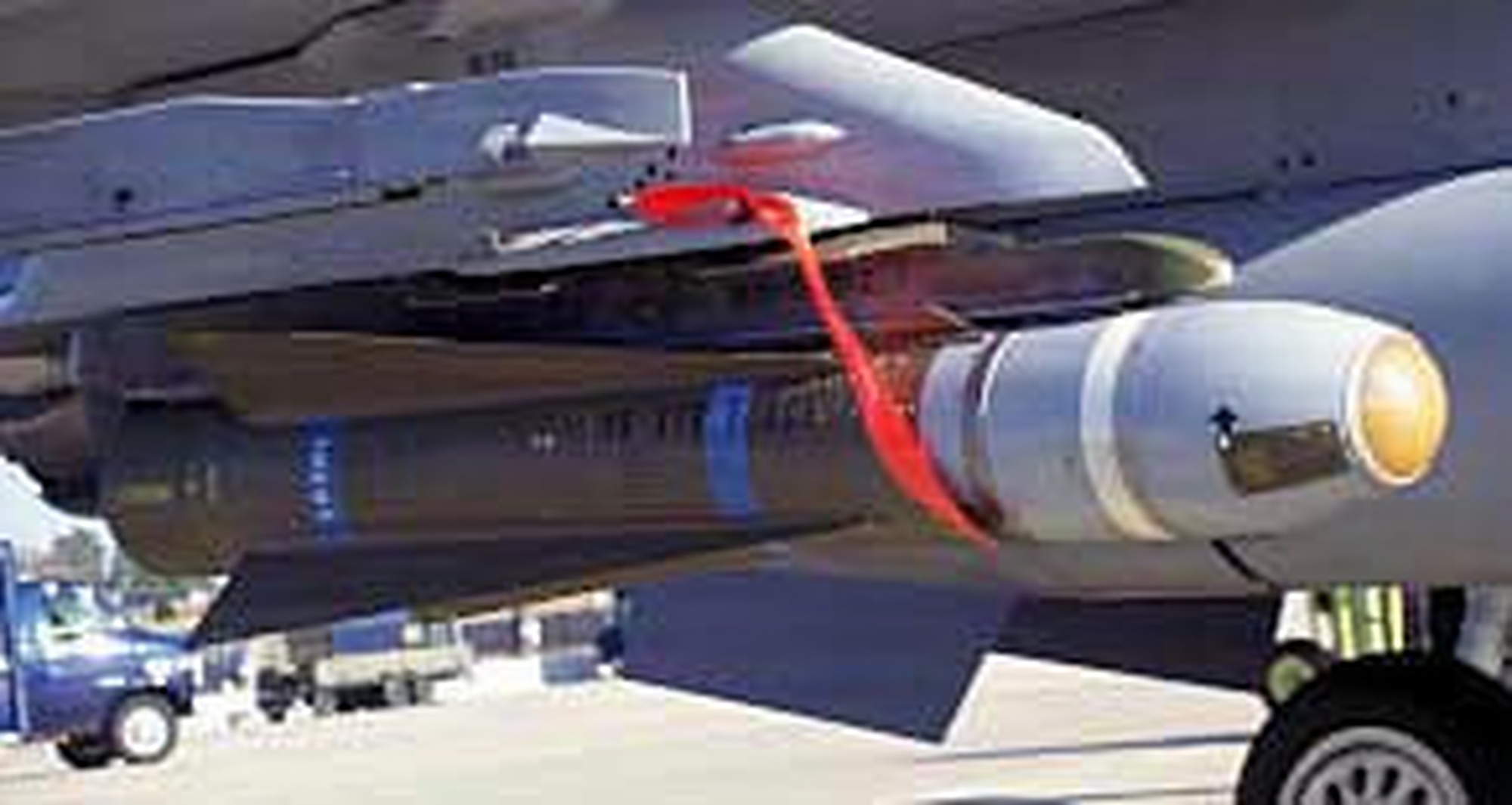 FILE PHOTO -- An AGM-65 Maverick is mounted on an F-16 Fighting Falcon. The Maverick is a tactical, air-to-surface guided missile designed for close air support, interdiction and defense suppression missions. (U.S. Air Force photo)