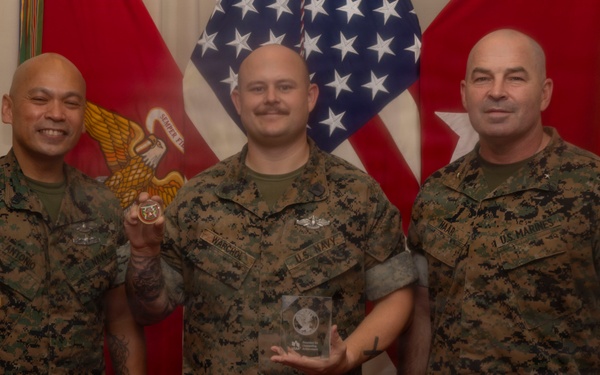 3rd MLG CG awards quarterly recognition to Marines, Sailors