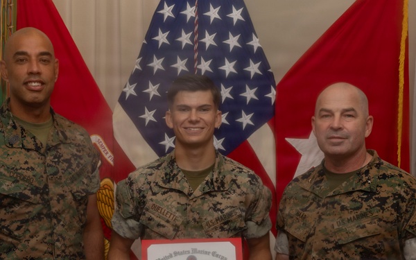 3rd MLG CG awards quarterly recognition to Marines, Sailors
