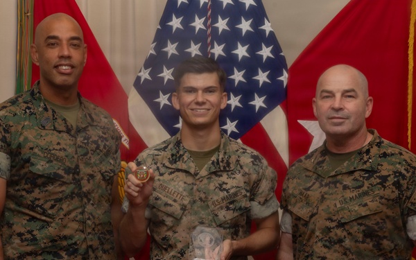 3rd MLG CG awards quarterly recognition to Marines, Sailors