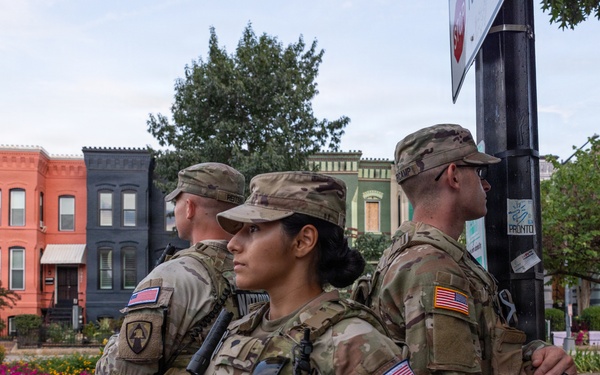 JTF-DC Iowa National Guardsmen patrol streets in D.C.