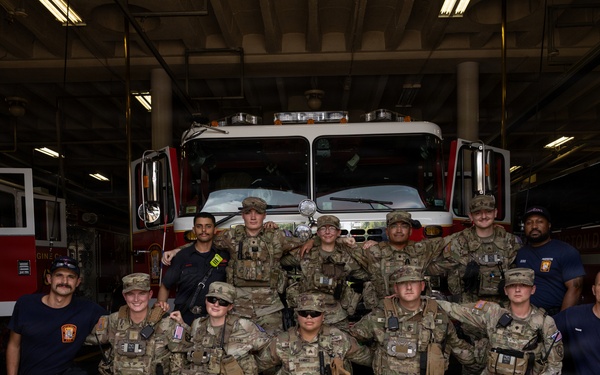 D.C. firefighters support Iowa National Guard Soldiers
