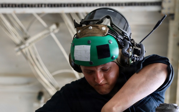 John Finn Conducts Maintenance