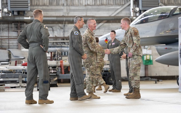 CSAF, CMSAF highlight forward readiness, deterrence during visit to Spangdahlem Air Base