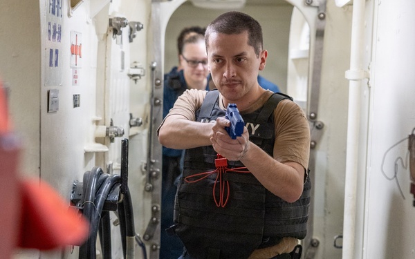Anti-terrorism Training Exercise Aboard USS Ross (DDG 71)