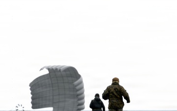 U.S. Air Force combat controllers test unmanned aerial vehicle expeditionary resupply capabilities on Jan Mayen, Norway