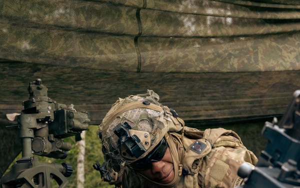 Saber Junction 26: U.S. Soldiers Manning a Howitzer