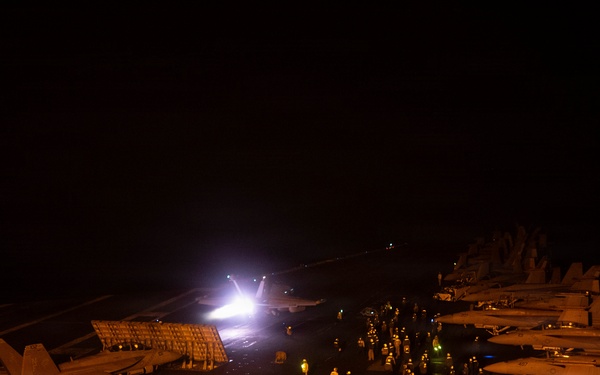 George Washington Conducts Flight Operations