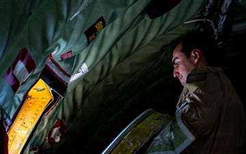 KC135 supports sunset patrol operations