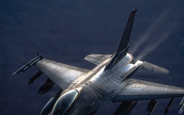 KC135 supports sunset patrol operations