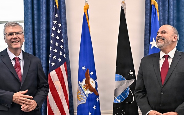 Assistant SecAF Hernandez-Baquero swearing in