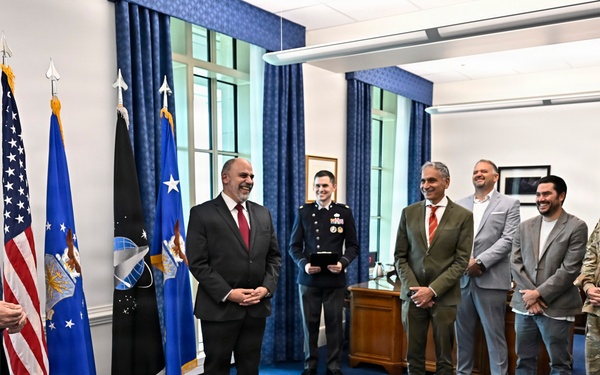 Assistant SecAF Hernandez-Baquero swearing in