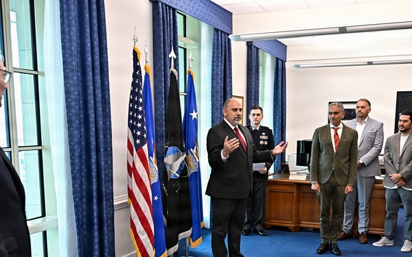 Assistant SecAF Hernandez-Baquero swearing in