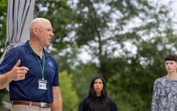 U.S. Marines with Headquarters and Headquarters Squadron visit the Carolina Museum