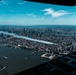 Thunderbirds fly over Statue of Liberty
