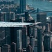Thunderbirds fly over Statue of Liberty