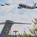 VC-25B Bridge, F-35A Lighting II aircraft execute capital flyover