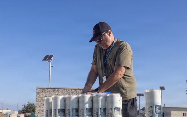 VMX-1 prepares sonobuoys for hand deployment at MCAS Miramar