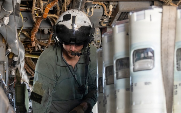 VMX-1 prepares sonobuoys for hand deployment at MCAS Miramar