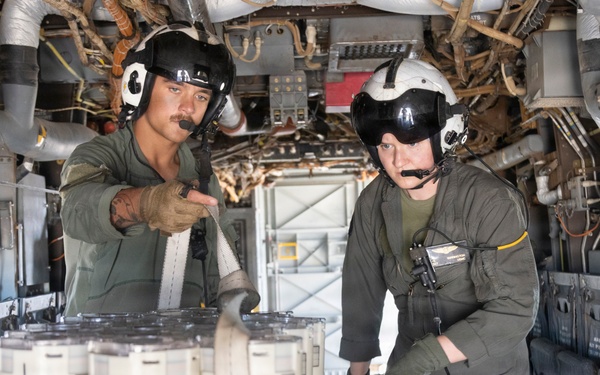 VMX-1 prepares sonobuoys for hand deployment at MCAS Miramar