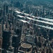 Thunderbirds fly over Statue of Liberty
