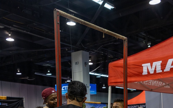 U.S. Marines Attend Anaheim Fitness Expo