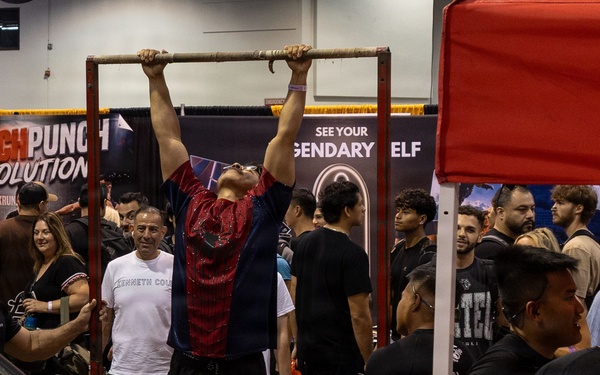 U.S. Marines Attend Anaheim Fitness Expo