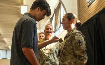 Lt. Col. Hughes and Lt. Col. Pitts promotion ceremony to colonel