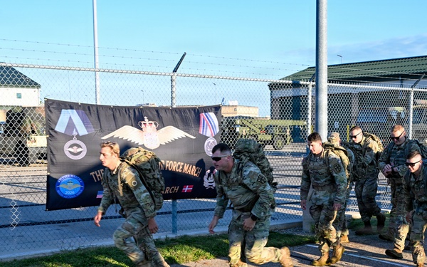 Michigan National Guard competes in Royal Danish Flyver March